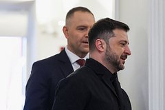 Кароль Навроцкий и Владимир Зеленский